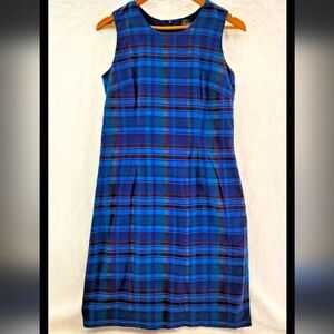 L.L. Bean Sheath Cotton Sleeveless Dress, Size 8